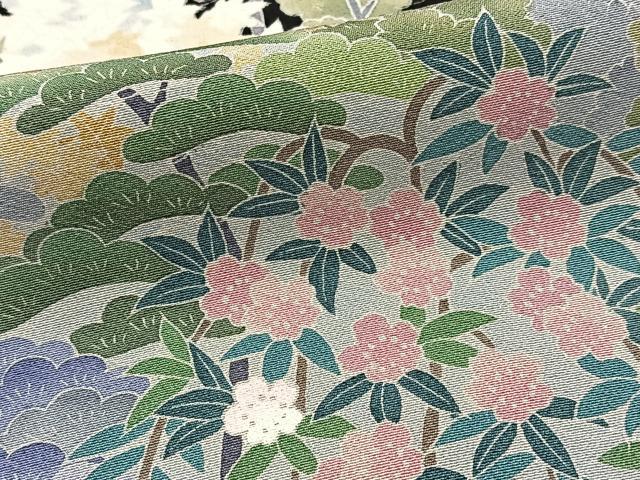 平和屋着物●十日町友禅作家　阿部佳雪　黒留袖　竜安寺　正絹　逸品　BAAY5932yc