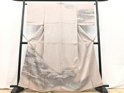 平和屋着物■訪問着　浜松文　暈し染め　金彩　正絹　逸品　BAAY5941yc