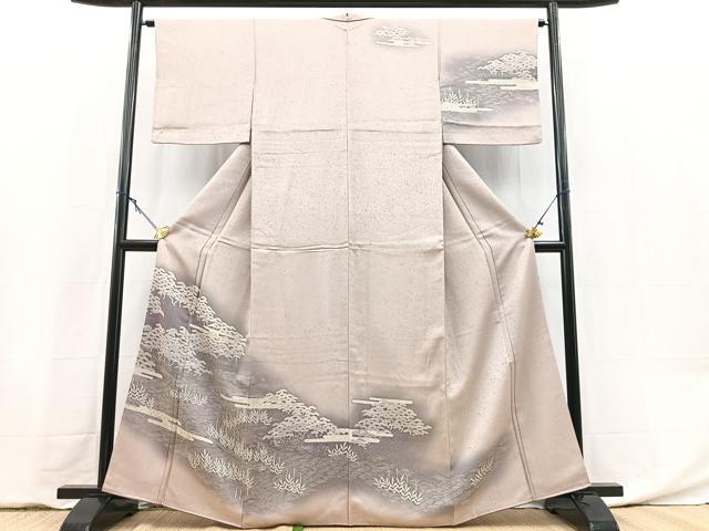 平和屋着物■訪問着　浜松文　暈し染め　金彩　正絹　逸品　BAAY5941yc