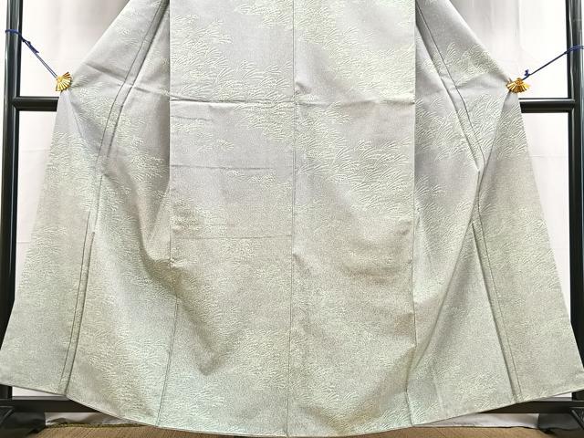 平和屋着物●本場縞大島紬　訪問着　稲　正絹　逸品　BAAY5943yc