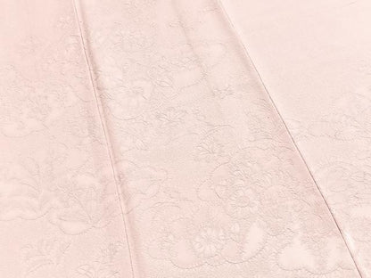 平和屋着物▼無地絵羽訪問着　辻が花地紋　薄桃色　正絹　逸品　BAAY5950yc