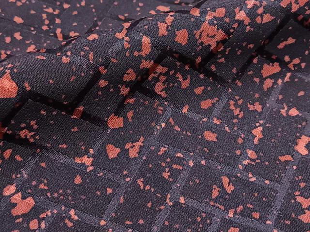 平和屋着物■上質な小紋　霞文　正絹　逸品　BAAY5953yc