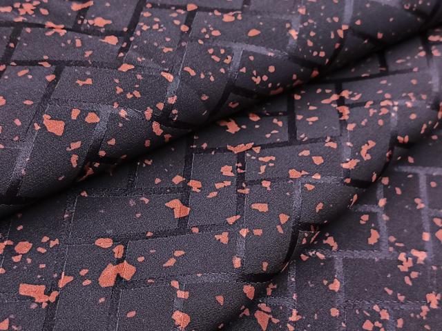 平和屋着物■上質な小紋　霞文　正絹　逸品　BAAY5953yc