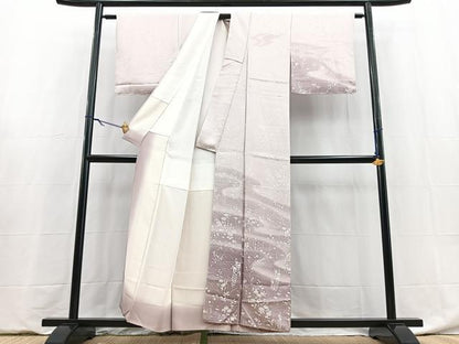 平和屋着物■訪問着　秋草文　暈し染め　正絹　逸品　BAAY5959yc