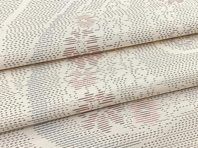平和屋着物●本場大島紬　白大島　流水花文　やまと誂製　正絹　逸品　BAAY5967yc