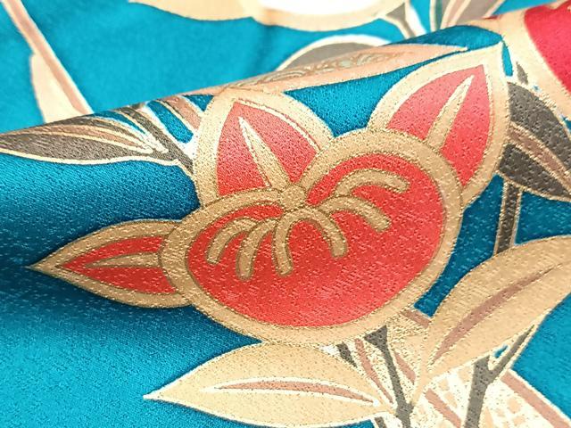 平和屋着物●豪華振袖　花蝶文　暈し染め　さが美扱い　正絹　逸品　BAAY6000yc
