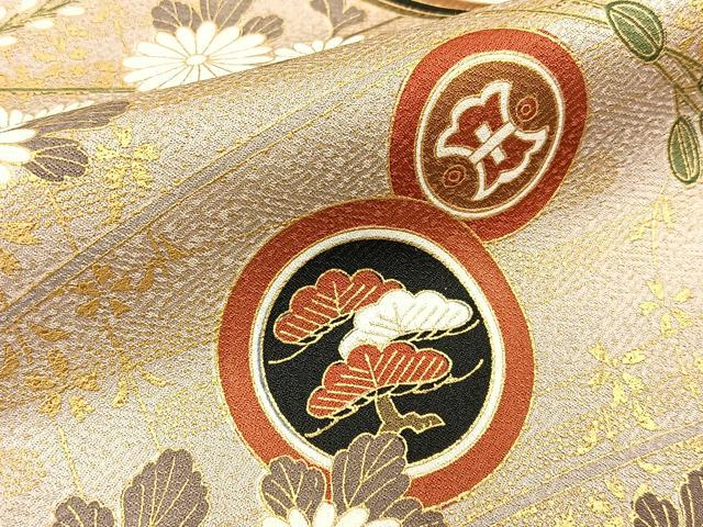 平和屋着物■豪華色留袖　人物御所車花文　暈し染め　金彩　正絹　逸品　BAAY6003hj