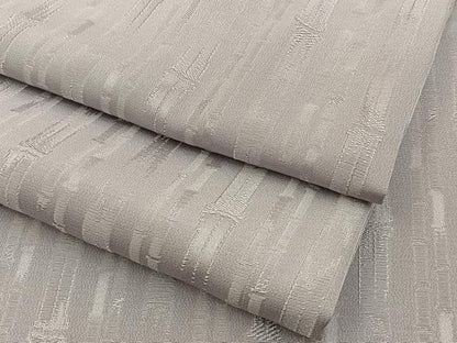 平和屋着物■上質な色無地　竹間道地紋　牡丹鼠色　正絹　逸品　BAAY6012hj