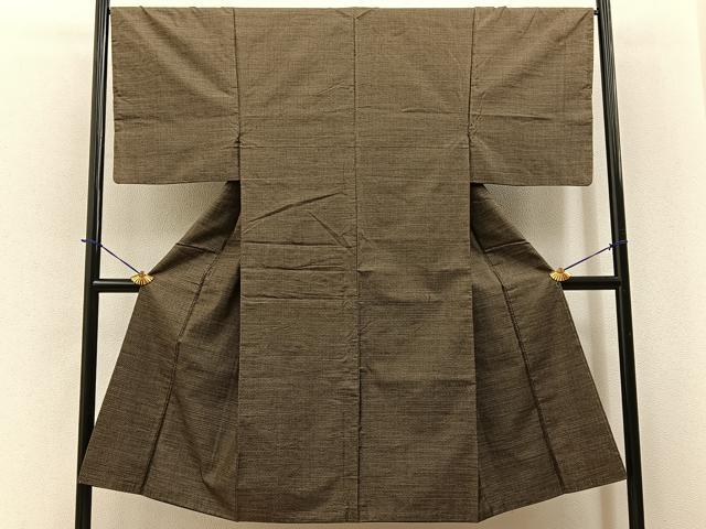 平和屋着物■男性　本場大島紬　80亀甲　総詰め　正絹　逸品　BAAY6017hj