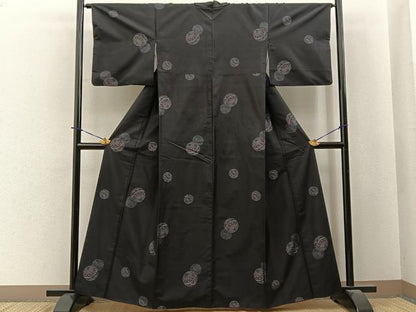 平和屋着物●本場大島紬　地空き　手毬　正絹　逸品　BAAY6018hj