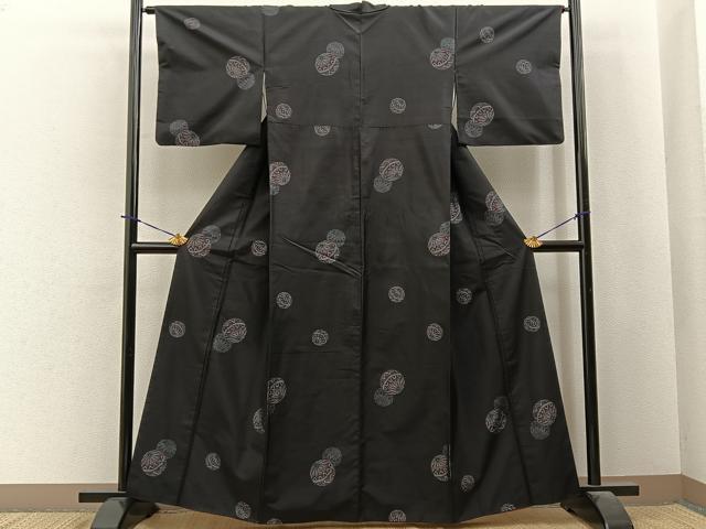 平和屋着物●本場大島紬　地空き　手毬　正絹　逸品　BAAY6018hj
