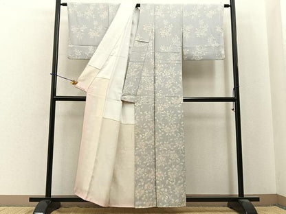 平和屋着物■訪問着　枝椿　正絹　逸品　BAAY6019hj
