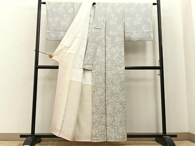 平和屋着物■訪問着　枝椿　正絹　逸品　BAAY6019hj