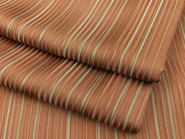 平和屋着物■上質な小紋　縞　正絹　逸品　BAAY6021hj