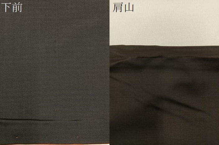 平和屋着物●本場縞大島紬　色無地　赤墨色　正絹　逸品　BAAY6032hj
