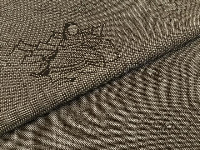 平和屋着物●本場大島紬　9マルキ　源氏物語　正絹　逸品　BAAY6033hj