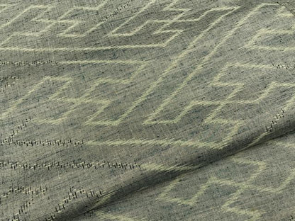 平和屋着物■上質な紬　紗綾形文様　正絹　逸品　BAAY6035hj
