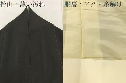 平和屋着物■豪華黒留袖　作家物　石庭　金彩　正絹　逸品　BAAY6036hj