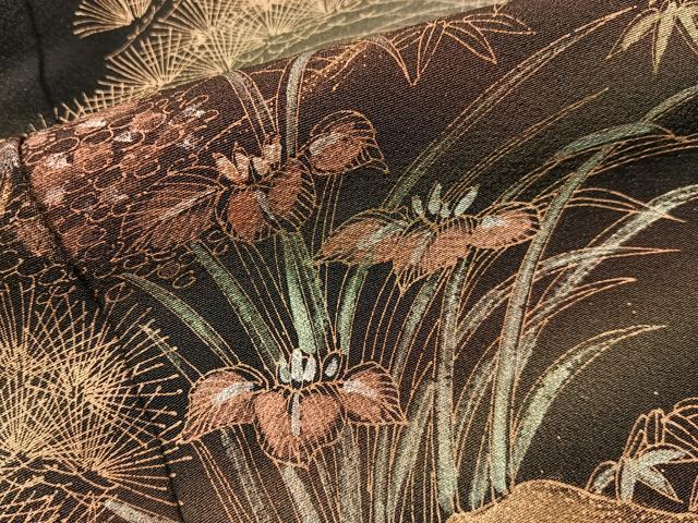 平和屋着物■豪華黒留袖　作家物　石庭　金彩　正絹　逸品　BAAY6036hj