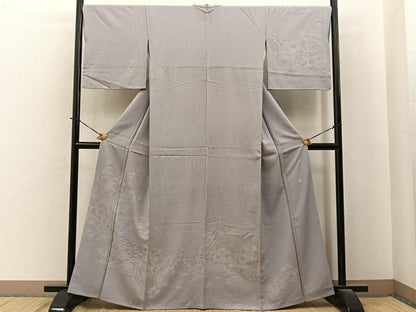 平和屋着物●伝統工芸師　服部光擴　訪問着　江戸小紋　御所解文　鮫小紋柄　正絹　逸品　BAAY6038hj