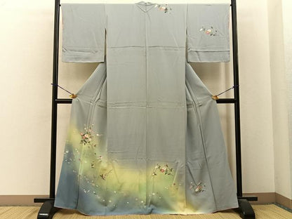 平和屋着物■訪問着　花筏　暈し染め　金銀彩　正絹　逸品　BAAY6040hj