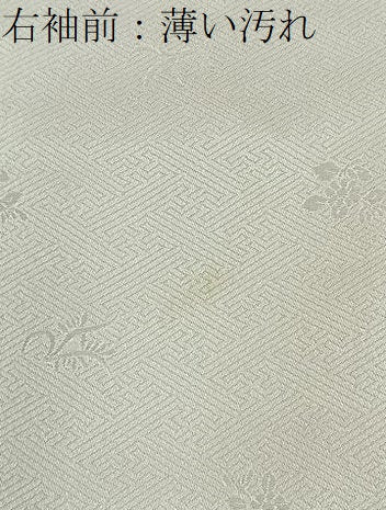 平和屋着物■訪問着　雪輪草花文　暈し染め　金銀彩　正絹　逸品　BAAY6051hj