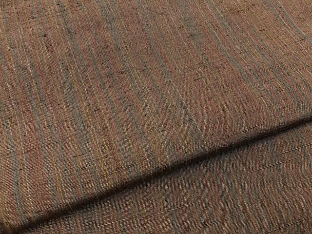 平和屋着物■上質な紬　縞　正絹　逸品　BAAY6053hj