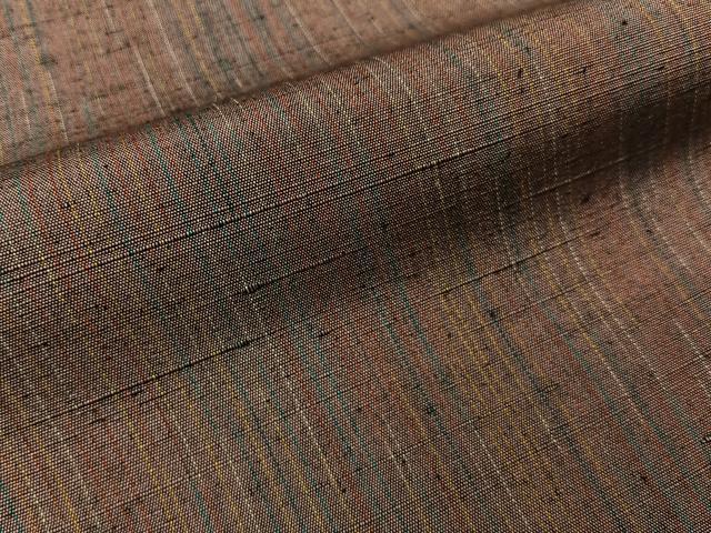 平和屋着物■上質な紬　縞　正絹　逸品　BAAY6053hj