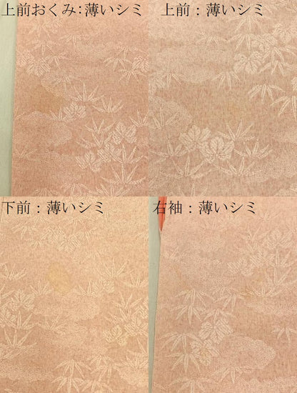 平和屋着物■上質な小紋　草葉地紋　暈し染め　正絹　逸品　BAAY6056hj