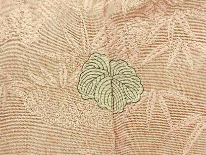 平和屋着物■上質な小紋　草葉地紋　暈し染め　正絹　逸品　BAAY6056hj