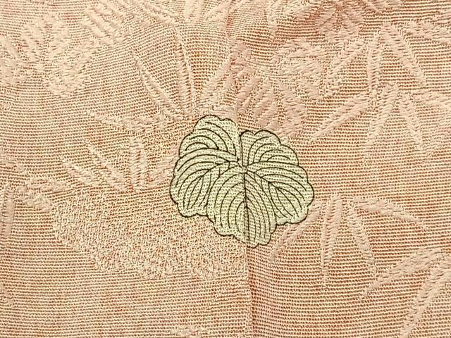 平和屋着物■上質な小紋　草葉地紋　暈し染め　正絹　逸品　BAAY6056hj