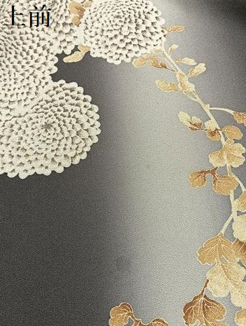 平和屋着物●上質な小紋　草花文　暈し染め　正絹　逸品　BAAY6059hj
