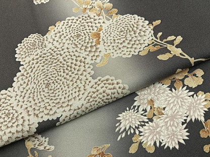 平和屋着物●上質な小紋　草花文　暈し染め　正絹　逸品　BAAY6059hj