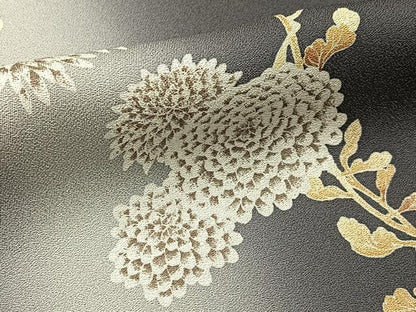 平和屋着物●上質な小紋　草花文　暈し染め　正絹　逸品　BAAY6059hj