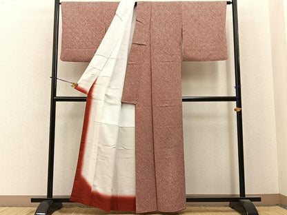 平和屋着物■大変加工の良い総絞り小紋　正絹　逸品　BAAY6060hj