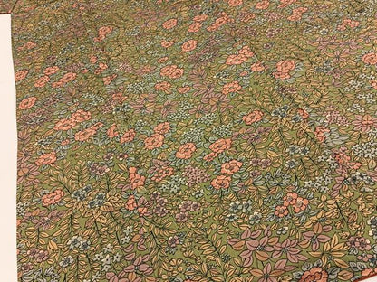 平和屋着物■上質な小紋　草花尽くし　正絹　逸品　BAAY6061hj