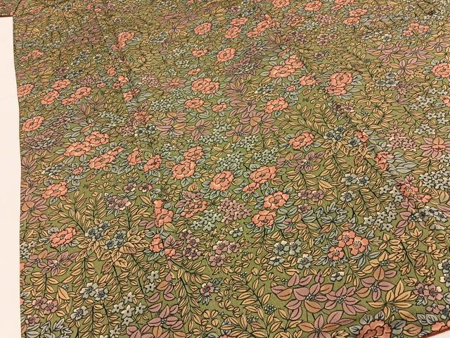 平和屋着物■上質な小紋　草花尽くし　正絹　逸品　BAAY6061hj