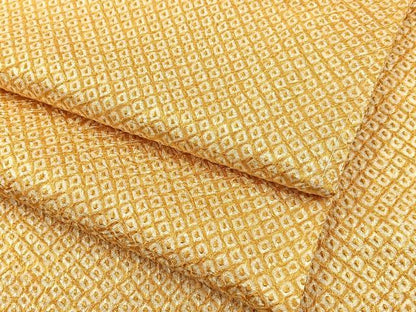平和屋着物■大変加工の良い総絞り小紋　正絹　逸品　BAAY6066hj