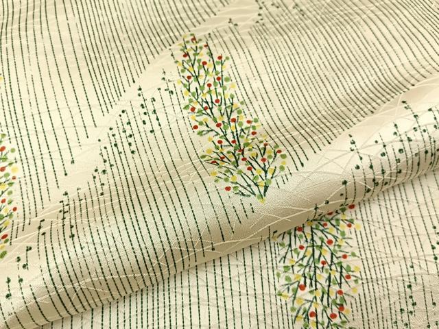 平和屋着物■上質な小紋　樹林文　正絹　逸品　BAAY6075hj