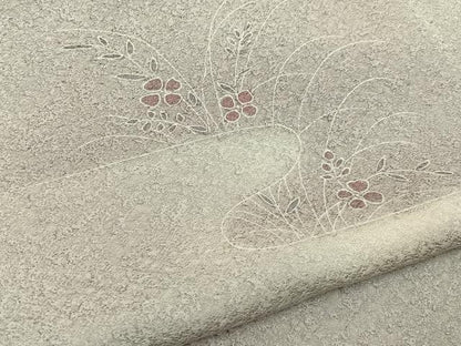 平和屋着物■上質な小紋　草花文　暈し染め　正絹　逸品　BAAY6081hj