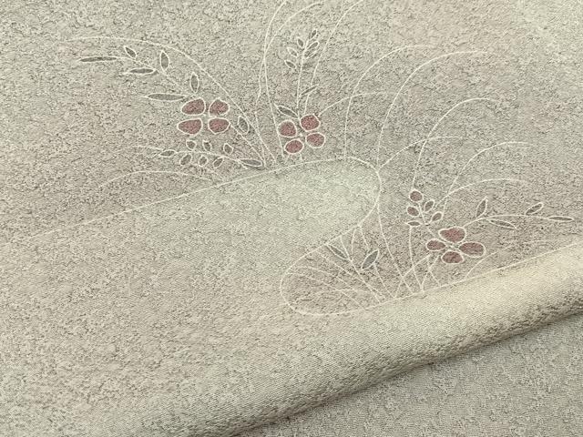平和屋着物■上質な小紋　草花文　暈し染め　正絹　逸品　BAAY6081hj