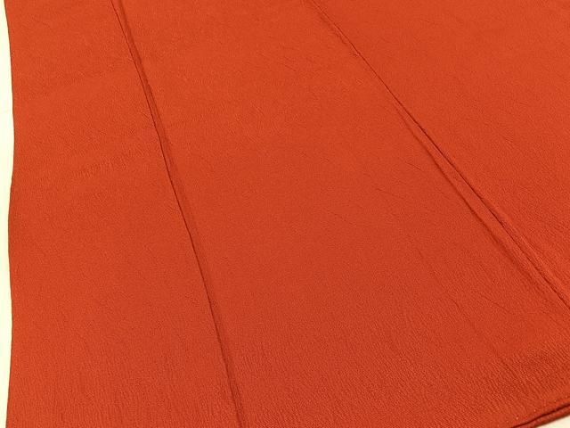 平和屋着物●ファッションデザイナー　HIROKO KOSHINO　コシノヒロコ監修　色無地　茜色　正絹　逸品　BAAY6093hj