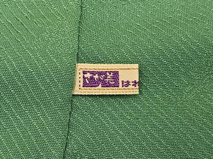 平和屋着物■世界的ファッションデザイナー　山本寛斎　kansaiブランド監修　色無地　花地紋　薄緑色　さが美扱い　正絹　逸品　BAAY6095hj