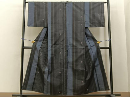 平和屋着物■本場大島紬　9マルキ　花間道　正絹　逸品　BAAY6097hj