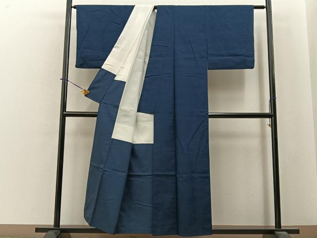 平和屋着物■上質な紬　色無地　褐返色　正絹　逸品　BAAY6098hj