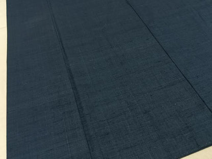 平和屋着物■上質な紬　色無地　褐返色　正絹　逸品　BAAY6098hj