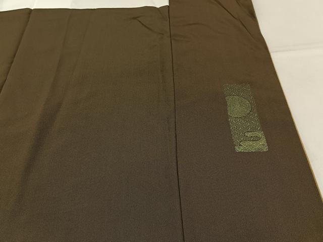 平和屋着物●訪問着　刺繍　短冊秋草文　暈し染め　金彩　正絹　逸品　BAAY6102hj