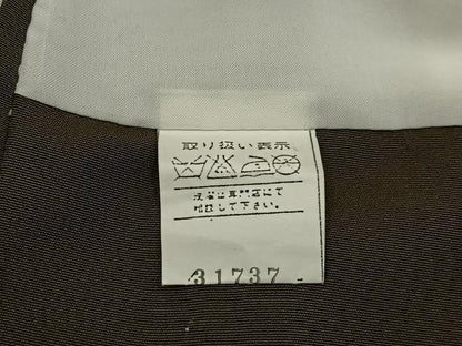 平和屋着物●訪問着　刺繍　短冊秋草文　暈し染め　金彩　正絹　逸品　BAAY6102hj