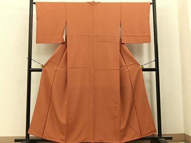 平和屋着物■江戸小紋　松皮菱花文　正絹　逸品　BAAY6103hj