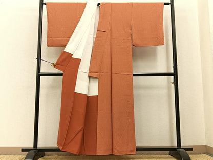 平和屋着物■江戸小紋　松皮菱花文　正絹　逸品　BAAY6103hj